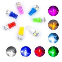 ราคา T10 LED Bulb W5W LED Downlight 5 SMD LED White Blue Red Yellow Green 194 168 Super Bright 12V Wedge Bulbs 5050 SMD car side wedge tail light parking lamp led license plate lights (6070446543)