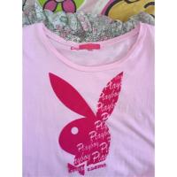 ราคา เสื้อยืด playboy z.l สีชมพู ของแท้ค่ะ (1256819664)