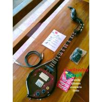 ราคา พิณโปร่งไฟฟ้า3คอนแท็คสเปคสูงไม้ขี้เหล็กแดง (24907471656)