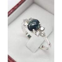 ราคา แหวนพลอยเขียวส่อง แหวนเงินแท้ (15693501033)