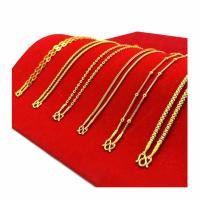ราคา สร้อยทอง สร้อยคอ 2 สลึง ชุบเศษทองเยาวราช เหมือนแท้ 100% ไม่ลอก ไม่ดำ รับประกัน 6 เดือน สร้อยทอง สร้อยคอทอง ทองปลอม (28973816194)