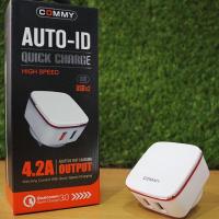 ราคา ที่ชาร์จเร็ว 3.0 Adaptor Auto ID Quick Charge Ver3.0 + Type C USB Cable (877254000)