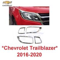 ราคา ครอบไฟหน้า ครอบไฟท้าย Chevrolet Trailblazer 2016 - 2019 ครอบไฟ เชฟโรเลต เทรลเบลเซอร์ ไฟหน้า ฝาครอบหน้า ไฟท้าย สีชุบโครม (27377084834)