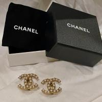 ราคา แท้100% ต่างหู CHANEL มือสองแบบหนีบ AUTHENTIC CHANEL SECONDHAND Clip-On Earring (3938430719)