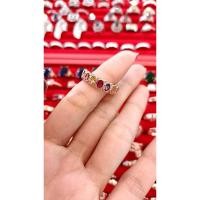 ราคา #แหวนเศษนาคแท้ๆประดับพลอยนพเก้าฟรีไซส์ (26516608104)