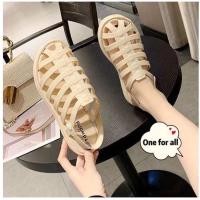 ราคา ส่งต่อ รองเท้ายางรัดส้น รุ่น TX93 เบอร์38 สีครีม (ซื้อมาไม่ถูกใจ) (3463084809)