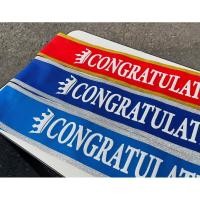 ราคา สายสะพายปัจฉิมขอบวิ้งประกายเพชรcongratulations สายสะพายรับปริญญาพร้อมส่งสวยราคาถูกมาก (27874659520)