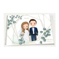 ราคา สมุดงานแต่งสมุดเซ็นงานแต่งสมุดอวยพรงานแต่งขนากA4(21x30cm)พร้อมส่ง ***แก้ไขข้อความทักแชทสรุปงานก่อนกดสั่งซื้อ*** (11611461238)