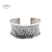 ราคา กำไลถมเงินแท้ลายกนกแบบท้องปลิง (29876035819)