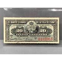 ราคา ธนบัตรรุ่นเก่าของประเทศคิวบา ชนิด 20Peso ปี1897 UNC (19977507879)