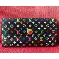ราคา กระเป๋าสตางค์ Louis Vuitton แท้ % Monogram Multicolore Canvas รุ่น Sarah สองพับ ใส่ได้ 6 การ์ด (5016690443)