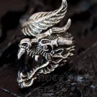 ราคา แหวนเงินแท้ลายมังกร จอมพลัง Sterling Silver 925 NSRG2655 (15531606716)