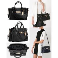 ราคา COACH แท้ % กระเป๋าถือ COACH87295 SWAGGER 27 IN PEBBLE LEATHER BAG (12091233502)