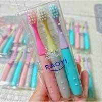 ราคา Raoyi แปรงสีฟันเด็กเล็ก ชุด3ด้าม ชมพู,เหลือง,ม่วง แปรงสีฟันเด็ก 1 ขวบ+ (11609739215)