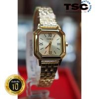 ราคา (ของแท้ ประกันCMG) นาฬิกาข้อมือผู้หญิง CASIO สีเหลี่ยม สีทอง เลขโรมัน (22629123586)