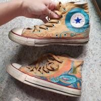ราคา Converse Chuck Taylor All Star A/S Prod Democracy HI Rust/Fish รองเท้าผ้าใบหุ้มข้อ Scott Morse LIMITED EDITION (6597512956)