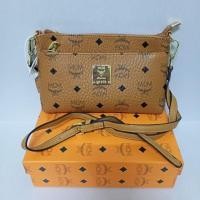ราคา กระเป๋าสะพายข้าง mcm งานปั้ม ขนาด 8.5 นิ้ว (10707337954)