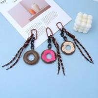 ราคา Simple เชือกถักพวงกุญแจ Mini PU หนังโดนัทจี้ Unisex กระเป๋าเป้สะพายหลังอุปกรณ์เสริมเพื่อนของขวัญ (27131034581)