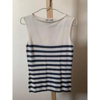 ราคา เสื้อแขนกุด AIIZ ลายทาง สีน้ำเงินขาว มือสอง (8817168072)