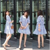 ราคา เดรสขนมชั้นสก็อตปักลายดอกไม้ (14521560580)