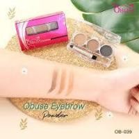 ราคา เขียนคิ้วแบบตลับ คิ้วฝุ่น 3 ช่อง พร้อมแปรงคิ้ว OBUSE EYEBROW #OB-039 (12613774121)