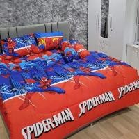 ราคา พร้อมส่งชุดผ้าปู||ผ้านวม 5|6ฟุต ผืนใหญ่ ลายสไปเดอร์แมนมาใหม่‼️ ผ้าคอตตอน 100% ขนาด 3.5/5/6ฟุต (26505993442)