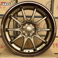 ราคา ล้อแม็กใหม่ CE28 สีน้ำตาล - ขอบ17 งานKAYS ( 17 x 4รู100/114 ) - หน้ากว้าง 7.5 (3183677451)