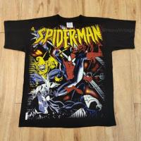 ราคา SPIDERMAN MARVEL COMICS MOVIE OVP OVERPRINT เสื้อลายการ์ตูนมาเวล สไปเดอร์แมน เสื้อโอเว่อร์ปริ้น (8365610258)