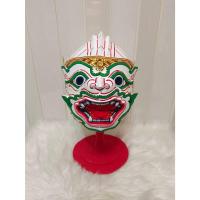 ราคา หัวโขนเด็ก หนุมาน งานกระดาษ กำมะลอ รอบหัว 21นิ้ว น้ำหนักเบา ฟรีขาตั้งไม้สีแดง ของแต่งบ้าน หัวโขน ของที่ระลึก khon masks (28731877659)