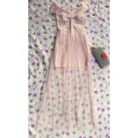 ราคา ชุดราตรีเปิดไหล่สีชมพู (13712289646)