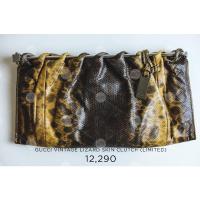 ราคา Gucci Vintage Lizard Skin Clutch (3497776583)