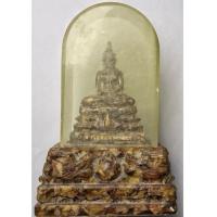 ราคา หลวงพ่อโสธร เนื้อแบงค์ ธนบัตรแสนล้าน ฐานมังกร พร้อมตู้ครอบ แบบคลาสสิค หายาก ฐานฝังเหรียญโค้ดเลข รุ่นสร้างพระอุโบสถปี2538 (26135813793)