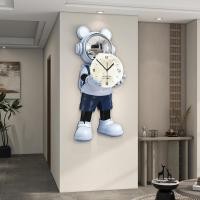 ราคา การ์ตูนนักบินอวกาศ Creative Wall นาฬิกาห้องนั่งเล่นบ้านแฟชั่นโมเดิร์นทางเข้าร้านอาหาร high-end นาฬิ (29062717910)