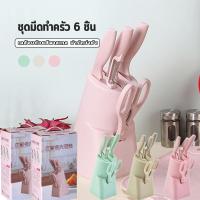 ราคา มีด ชุดมีด ชุดมีดทำครัว มีดทำครัว ชุดมีดพาสเทล มีดปลอกผลไม้ ชุดมีดทำครัวพร้อมที่เก็บ มีดสแตนเลส มาพร้อมกล่องแพคเกจ (24155247895)