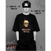 ราคา Black Skull Oversized Design ⚡️ Skull inspiration Premium Cotton 100% (9177009115)