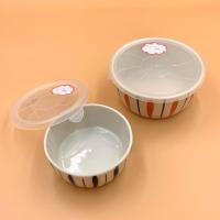 ราคา J261 ถ้วยข้าวเซรามิกญี่ปุ่นมีฝาปิด 2 ใบ (9082534159)