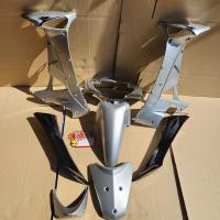 ราคา ครึ่งคันหน้า wave125s wave125i รุ่นไฟเลี้ยวบังลม สีเทาดำ ราคานี้ไม่รวมสติกเกอร์ ยกชุด7ชิ้น (23856280638)