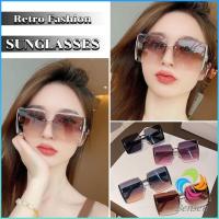 ราคา Bensen แว่นกันแดดผู้หญิง แว่นกันแดดแฟชั่น ทรงสี่เหลี่ยม เลนล์ทูโทน sunglasses (29801129542)