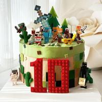 ราคา มายคราฟ เค้กตกแต่งเครื่องประดับเด็กเลโก้ธีมวันเกิด ทําเอง อาคารบล็อกประกอบของเล่นธีมแต่งตัว 3.19 (28582132320)