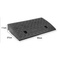 ราคา ทางลาดพลาสติกสีดำ สำเร็จรูป สูง 11 cm กว้าง 27cm / ยาว 50cm หนัก 1.85 kg รับน้ำหนักรถยนต์ได้ 2 ตัน (7632037232)