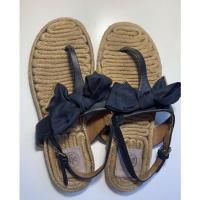 ราคา รองเท้าแตะ Tory Burch มือสองของแท้ รุ่น penny bow flat espadrilles sandals AUTHENTIC (13037730492)
