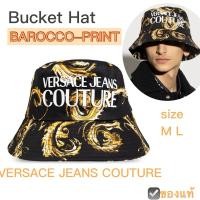 ราคา หมวกบัคเก็ต VERSACE JEANS couture bucket hat สีดำ ปักโลโก้ ลายพิมพ์บาร็อคโค่ สีทอง unisex หมวกเวอร์ซาเช่ ยีนส ของแท้ cap (25038410388)