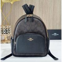 ราคา แท้ พร้อมส่งเป้มินิ ใหม่ล่าสุด COACH C8604 Mini Court Backpack In Signature Canvasขนาด 8 นิ้ว (20136550309)