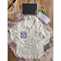 ราคา เสื้อเชิ้ตแขนยาวสีขาว ผ้าซาติน (14987991751)