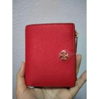 ราคา Used Tory Burch Emerson mini wallet หนัง saffino สีแดง แท้ (3967154545)