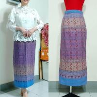 ราคา SALE 199 ผ้าถุงสำเร็จ ซิปหลัง ผ้าฝ้ายลพบุรี ไม่อัดกาว (21082360275)