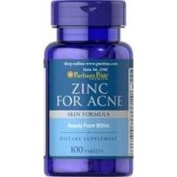 ราคา Puritan's Pride Zinc for Acne อาหารเสริมลดสิว (199422317)