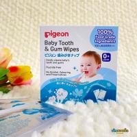 ราคา Pigeon ผ้าเช็ดฟันและเหงือกเด็กทารก Baby Tooth & Gum Wipes บรรจุ 20 ชิ้น (12275416299)