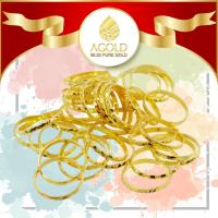 ราคา AGOLD แหวนทอง 0.6 กรัม ทับลาย ทองคำแท้ 96.5 คละลาย (2428645458)