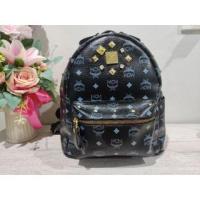 ราคา กระเป๋าแบรนด์เนมมือสอง กระเป๋าเป้ mcm หนังแท้ทั้งใบ! สีดำ หนังเงาใหม่สวย ขนาด 11 นิ้ว สภาพใหม่ อะไหล่ทอง พร้อมส่ง (11618517163)